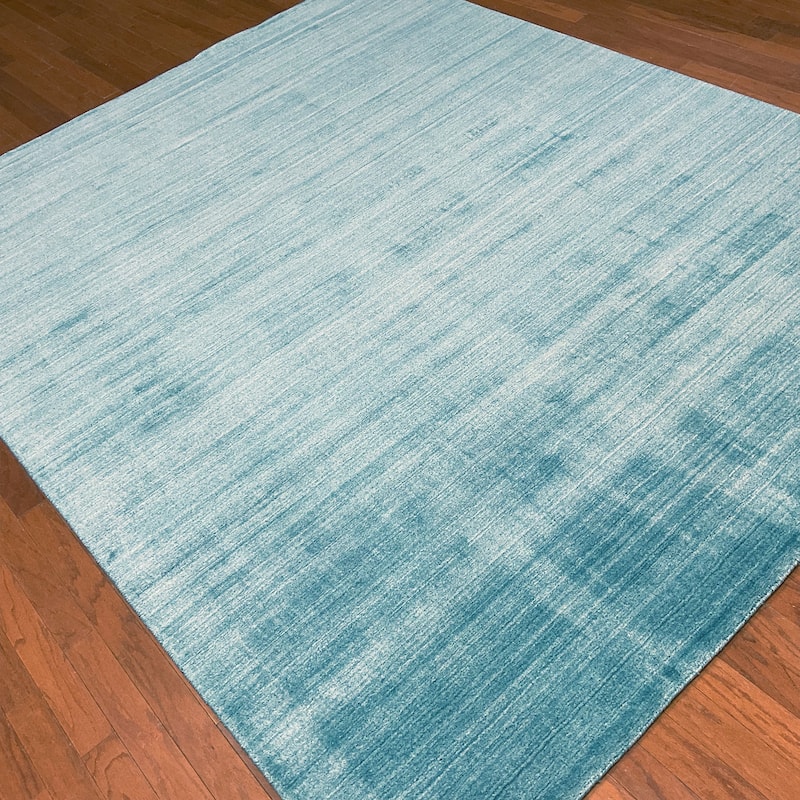 HERAT ORIENTAL Handmade Modern Gabbeh Bamboo Silk Rug - 8' x 10'