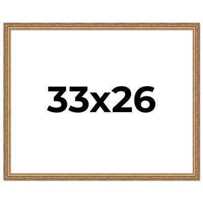 33x26 Frame Red Solid Wood Picture Frame Width 1.75 Inches | Interior Frame Depth 1 13/16 Inches