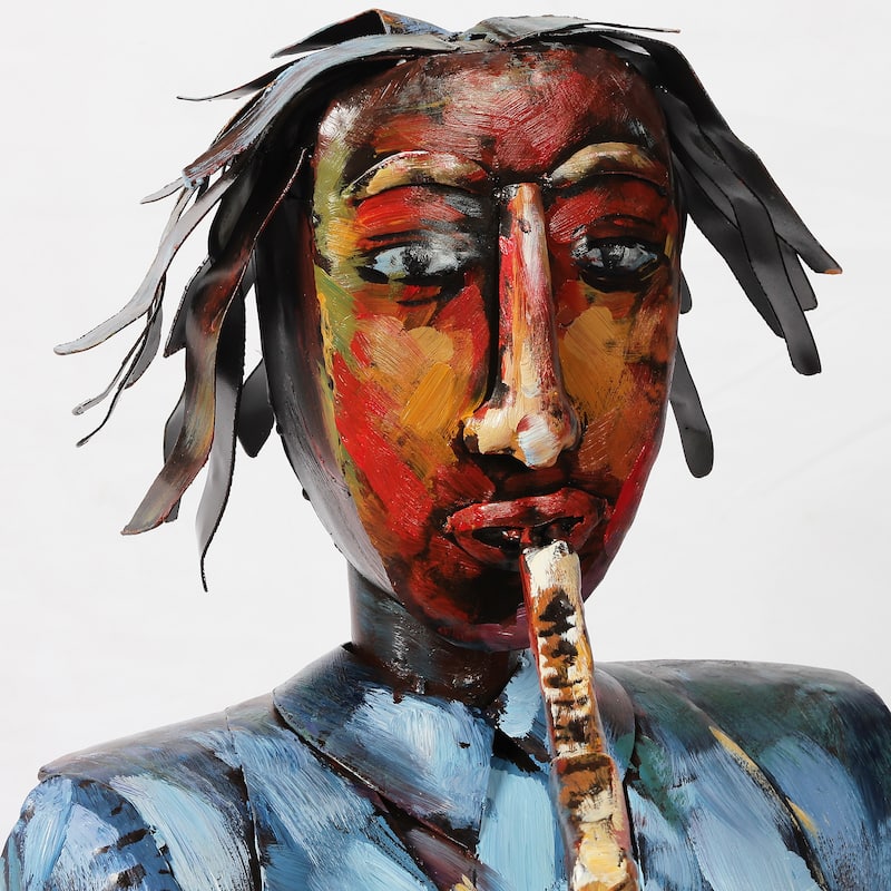 Iron Hand-Painted Colorful Art Sculpture