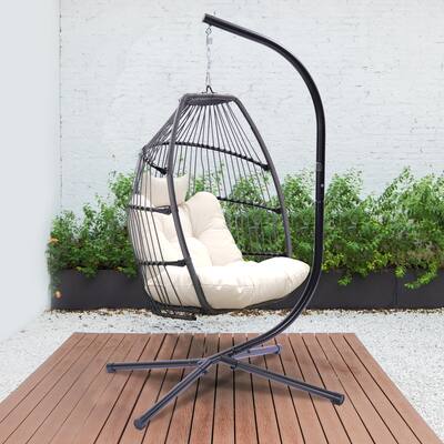Mondern Outdoor Rattan Swing hammock Egg Chair