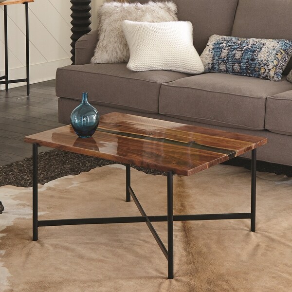 Shop Carbon Loft Galvan 36-inch Acacia Wood and Acrylic ...