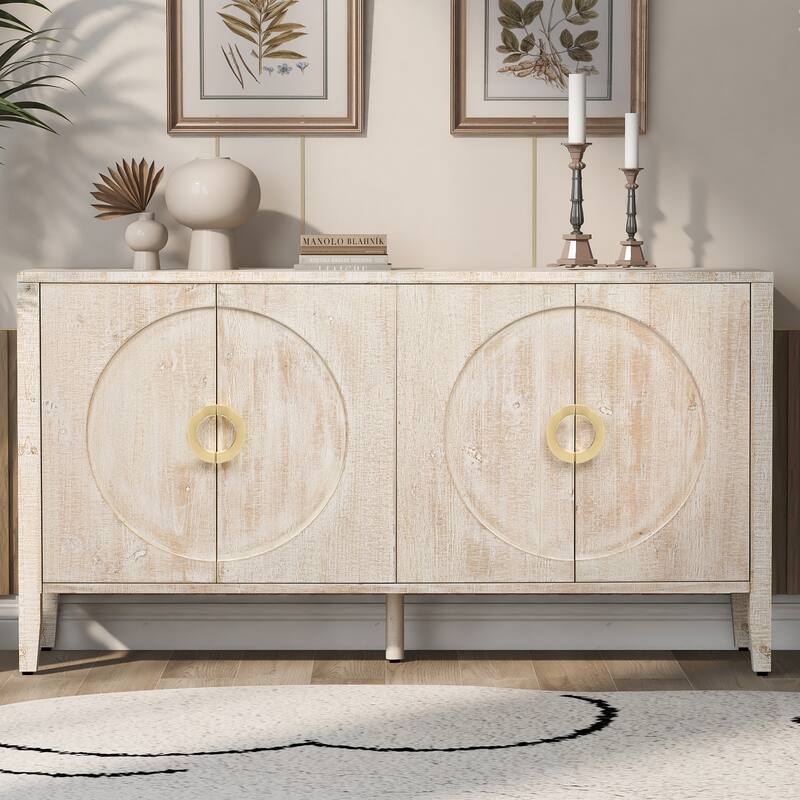 Sophisticated Fir Veneer Cabinet With Textured Finish,Suitable For Corridor, Entrance, Living Room, Study