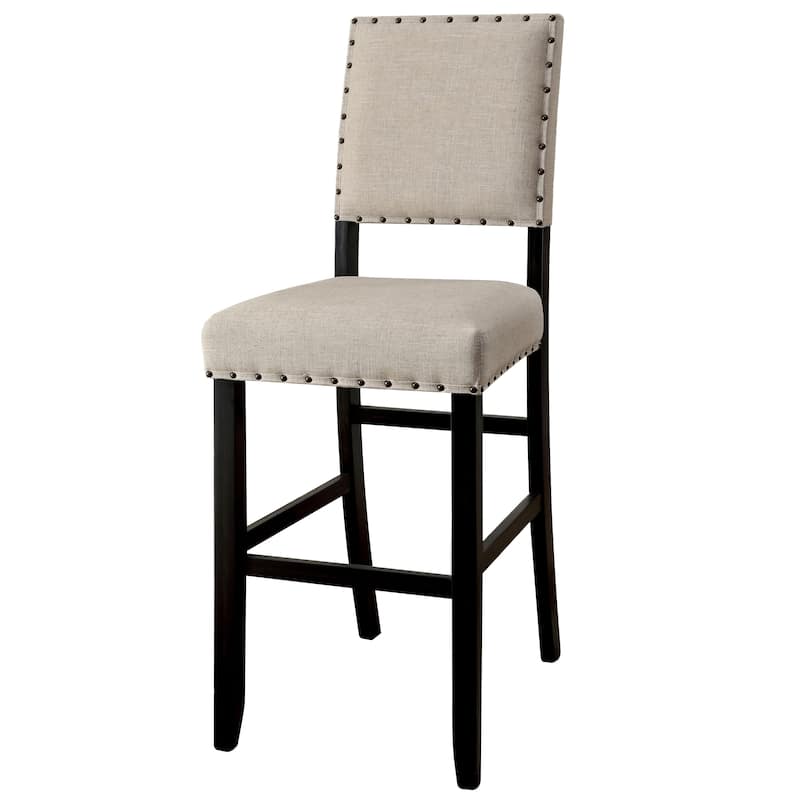 Tays Contemporary Black Bar Height Chairs (Set of 2) by Furniture of America