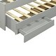 preview thumbnail 18 of 17, Twin XL Size Platform Bed with Storage LED Headboard, Charging Station, Twin Size Trundle and 2 Drawers