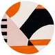preview thumbnail 23 of 72, SAFAVIEH Handmade Rodeo Drive Sofoula Mid-Century Modern Abstract Wool Rug 6' Round - Ivory/Rust - Round