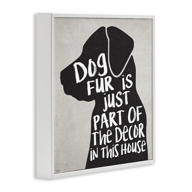 Stupell Dog Decor Phrase Humor Black Lab Family Pet Framed Wall Art