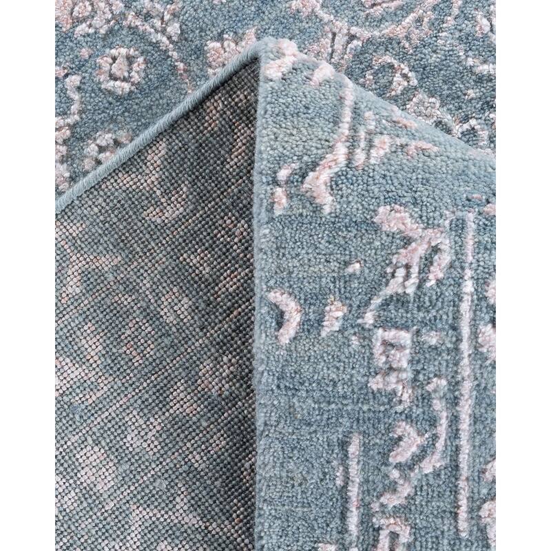 Ikat One-of-a-Kind Handmade Area Rug - Gray, 9' 0" x 11' 10" - 9' 0" x 11' 10"