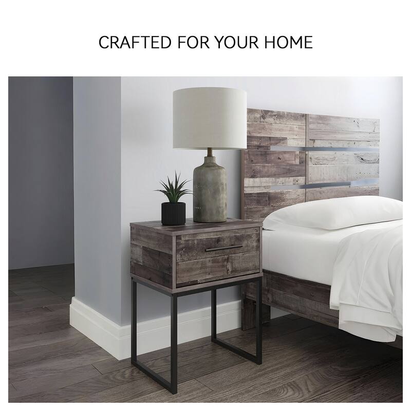 Ashley Furniture Neilsville Multi Gray Single Drawer Night Stand