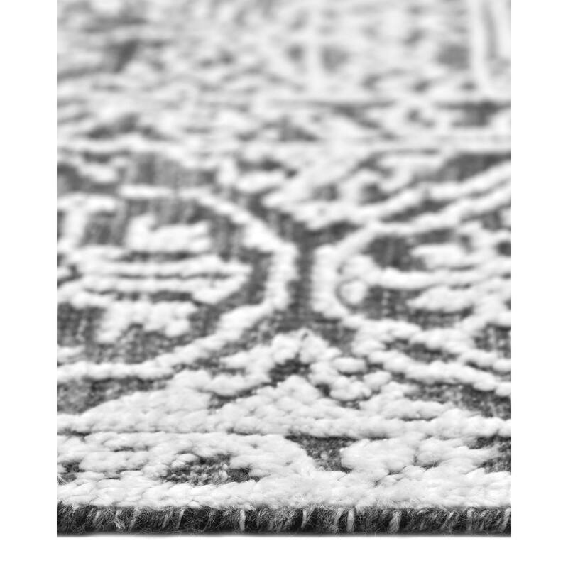 Overton Handmade Modern Contemporary Floral Area Rug
