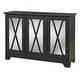 preview thumbnail 8 of 13, Simple Living Reflections Mirrored Front Buffet/ Console
