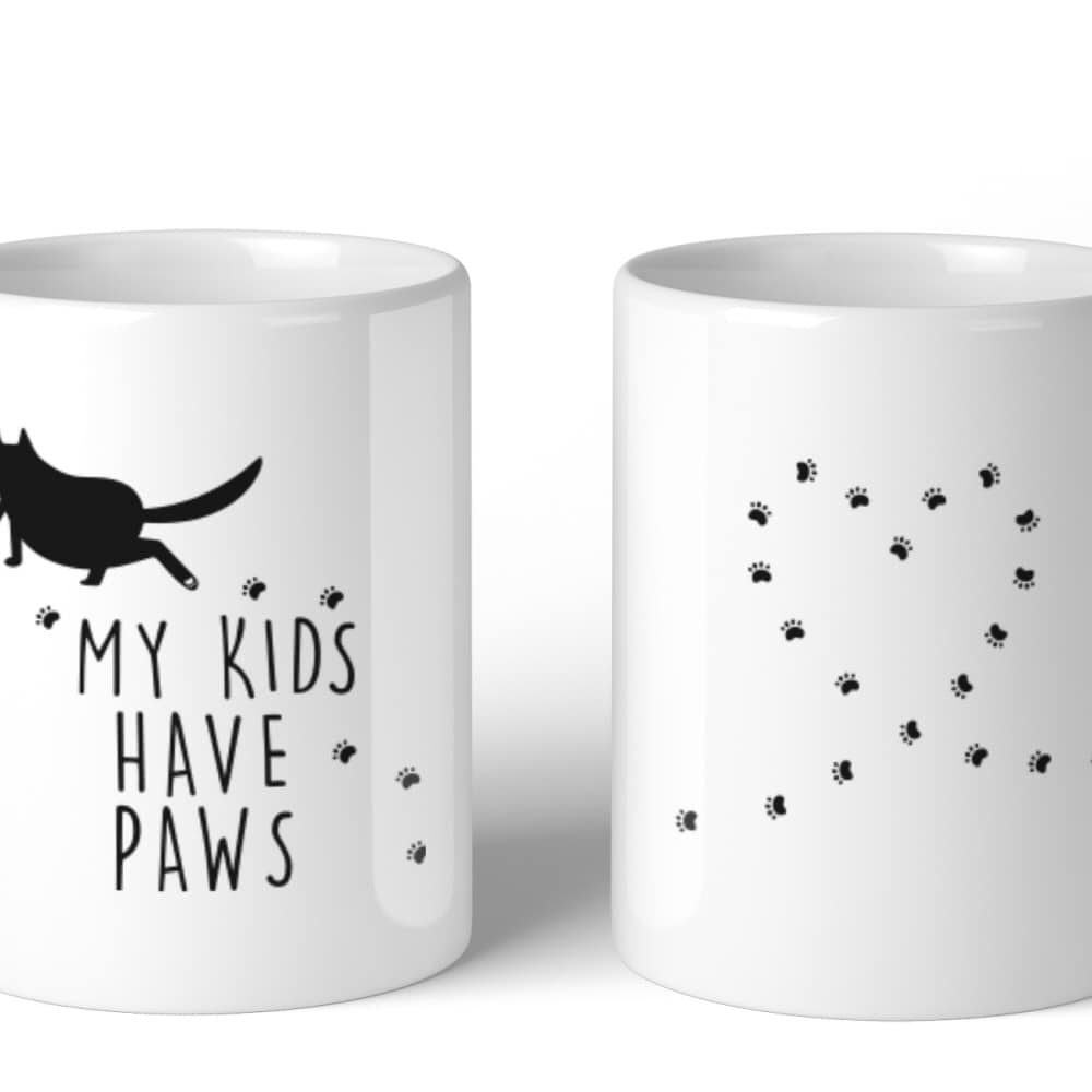 my kids have paws cup