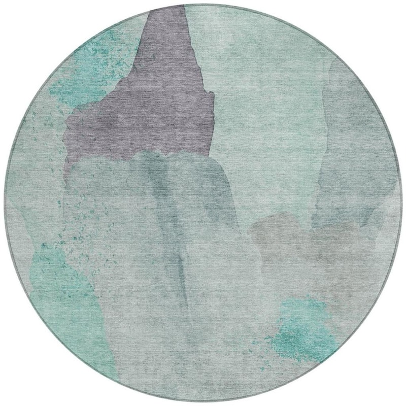 HomeRoots Abstract Transitional Rectangle Outdoor Rug