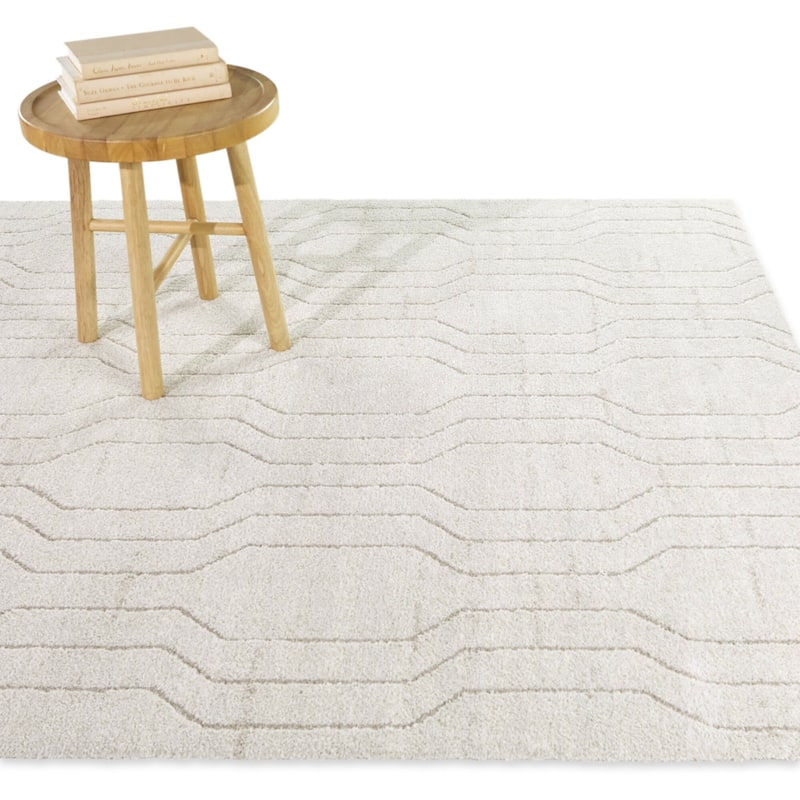 Chadwick Modern Stripe Area Rug - 7'10" x 10' - Cream - Rectangle