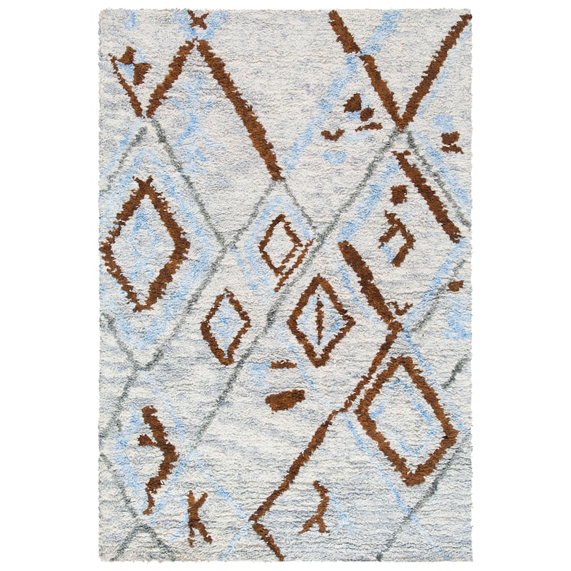 SAFAVIEH Handmade Casablanca Shag Synne Wool Rug