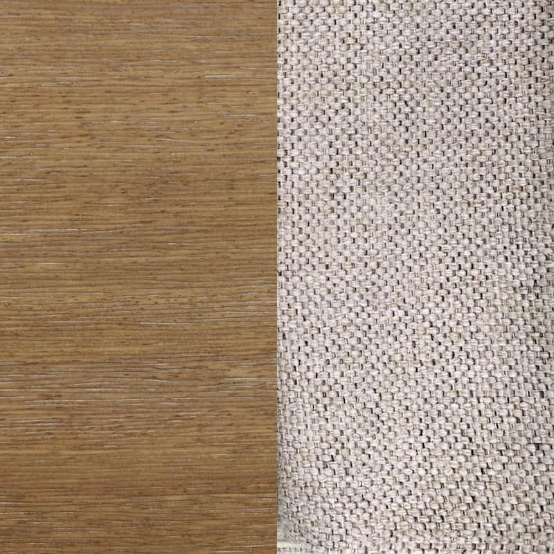 Gracie Modern Bar Stool, Boucle Upholstered Chair and Brushed Wooden Legs