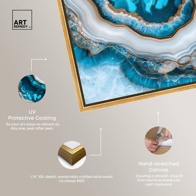 Gilded Geode Eye III Canvas by Art Remedy