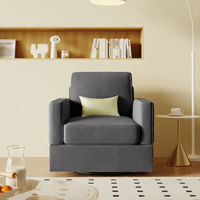 Modern Accent Sofa Chair, Modern Swivel Barrel Chair