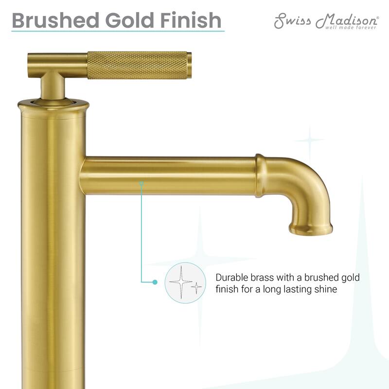 Avallon Single Hole, Single-Handle Sleek, High Arc Bathroom Faucet