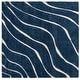 preview thumbnail 92 of 101, SAFAVIEH Florida Shag Hervor Soft Serene Waves 1.2-inch Thick Rug 6'7" Square - Dark Blue/Cream - Square