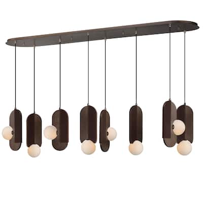 Studio M SM24608 Stitched 8 Light 72" Wide LED Linear Chandelier by