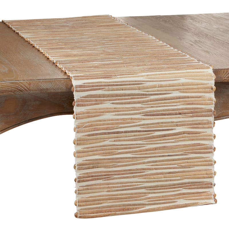 Long Table Runner With Water Hyacinth Design
