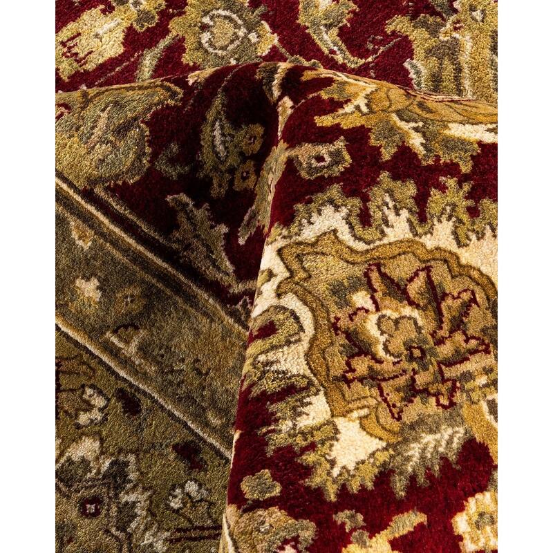Kashan One-of-a-Kind Hand-Knotted Area Rug, Red - 9' 0" x 12' 0"
