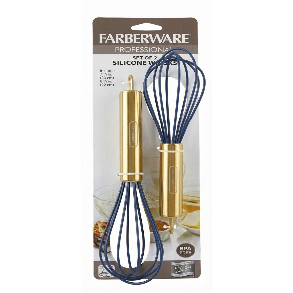 Farberware Silicone Mini Whisks, Set of 2 - 9 in