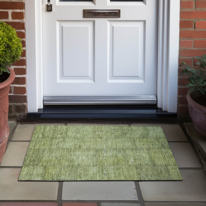 Machine Washable Indoor/ Outdoor Chantille Boho Traditional Rug