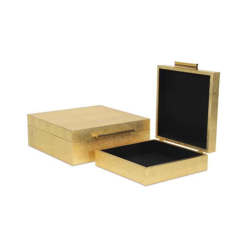 Lusan Black Vinyl Decorative Box Set