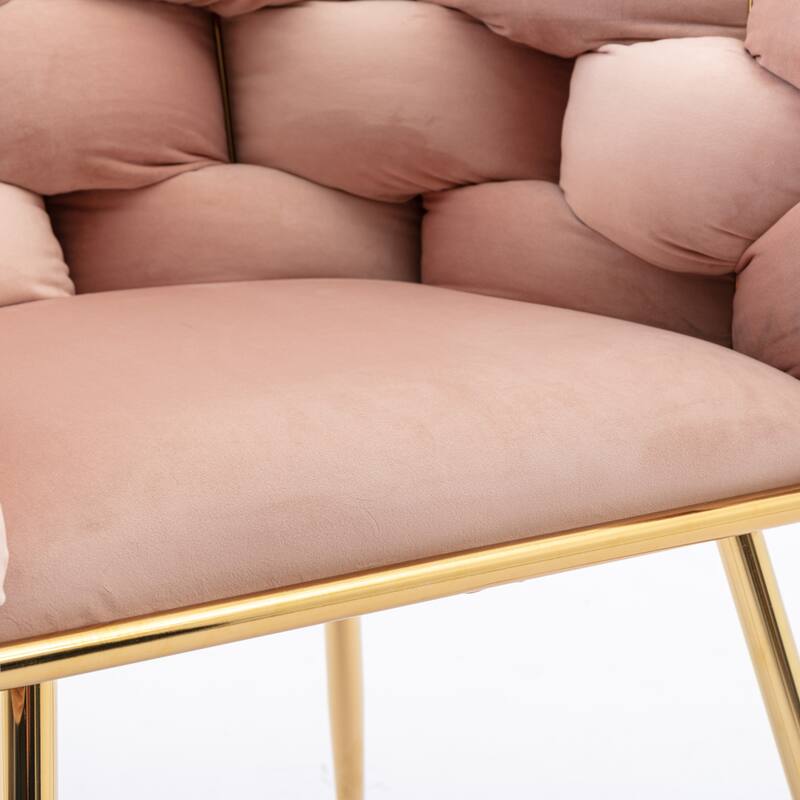 simple leisure velvet single sofa chair bedroom lazy person household dresser stool manicure table back chair set of 2