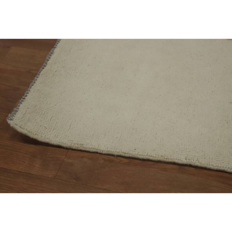 Vegetable Dye Wool Gabbeh Modern Area Rug Handmade Wool Carpet - 10' 4'' X 8' 2''