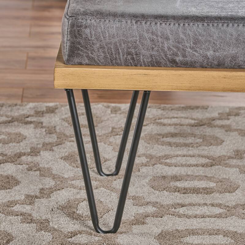 Mid-century Modern Upholstered Bench