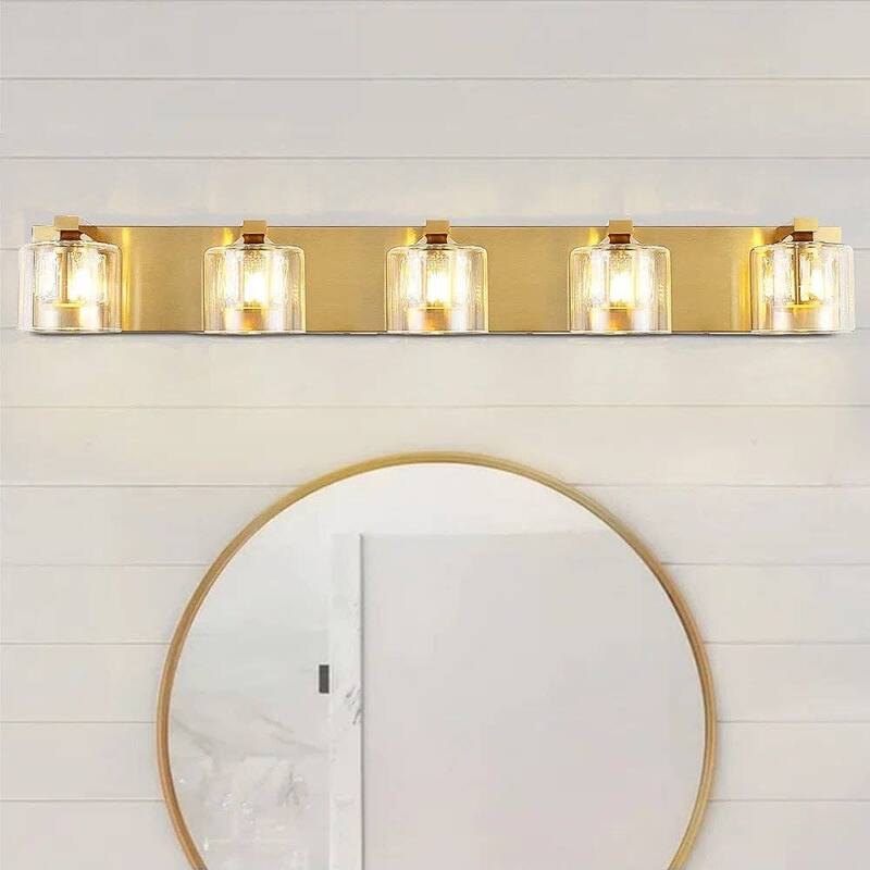 Kolt Gold Traditional 5-Light Bathroom Vanity Light