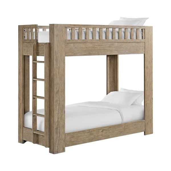 slide 2 of 7, Bello Pine Twin/Twin Bunk Bed Sandstone