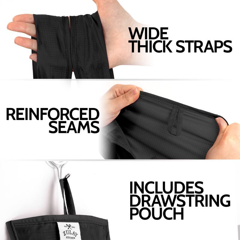 Zulay Kitchen 5 Pack 50 Pound Reusable Grocery Bags