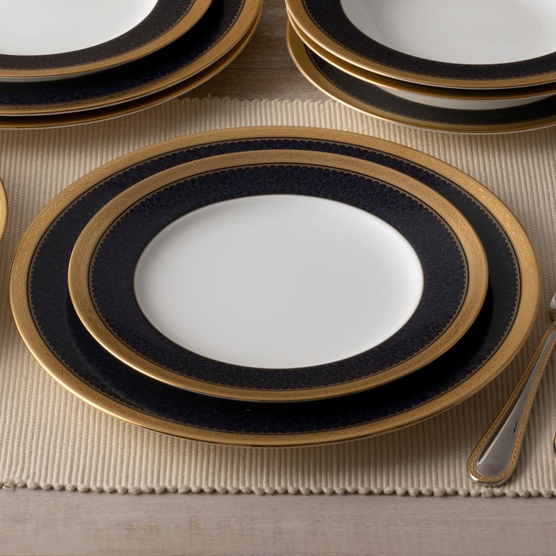 Noritake Odessa Cobalt Gold 5-Piece Place Setting