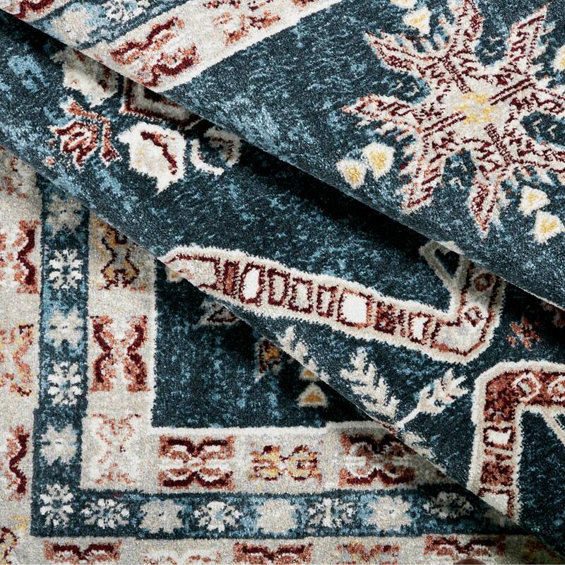Everwash Treasure Saul Southwest Geometric Machine Washable Area Rug