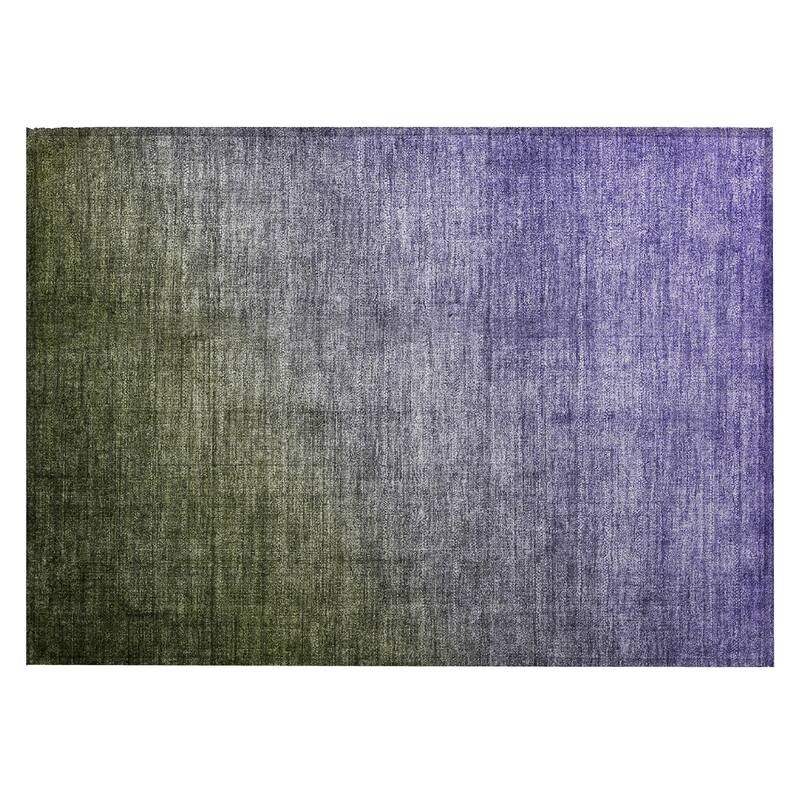Falo Ombre Weather Resistant Classic Meets Modern Round Outdoor Rug