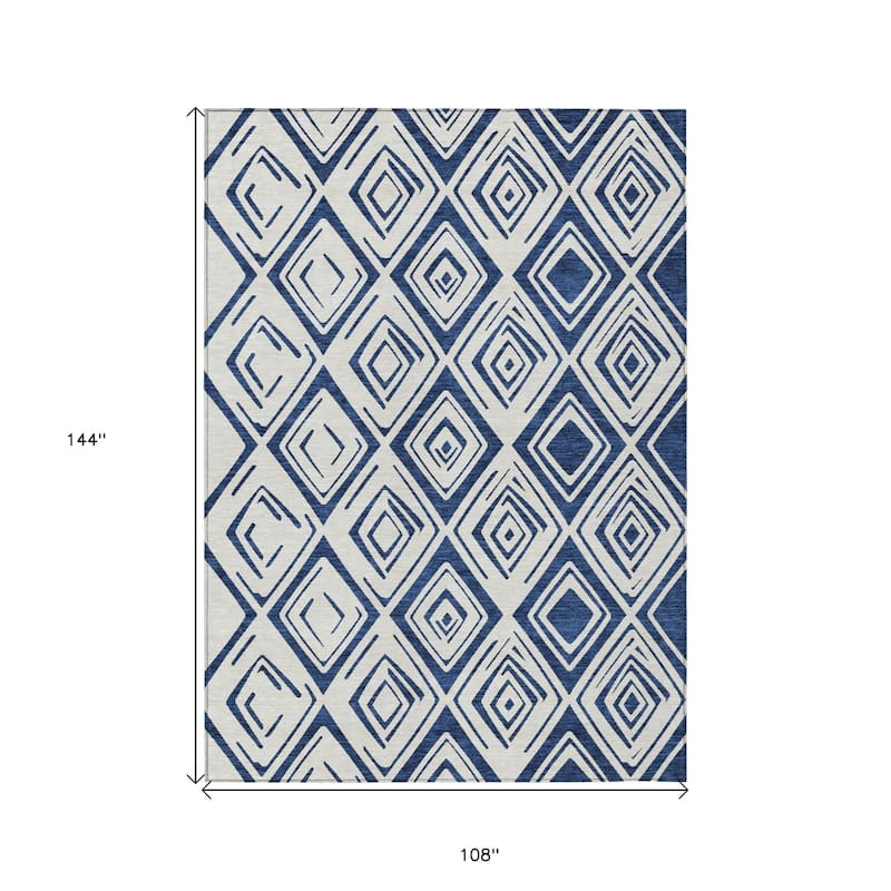 HomeRoots Geometric Transitional Rectangle Outdoor Rug