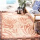 SAFAVIEH Courtyard Leatrice Indoor/ Outdoor Patio Backyard Rug - 9' x 12' - Natural/Terra