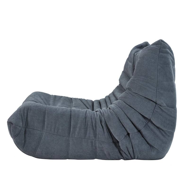 Caterpillar-Like Bean Bag Lounger Sofa Chair,Three-Proof Fabric,Memory Foam,Ergonomic Design