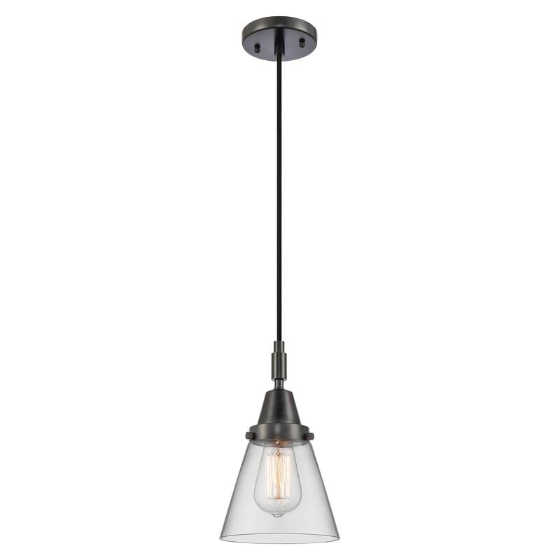 Innovations Lighting 447-1P-G62 Cone 6" Wide Mini Pendant with Clear