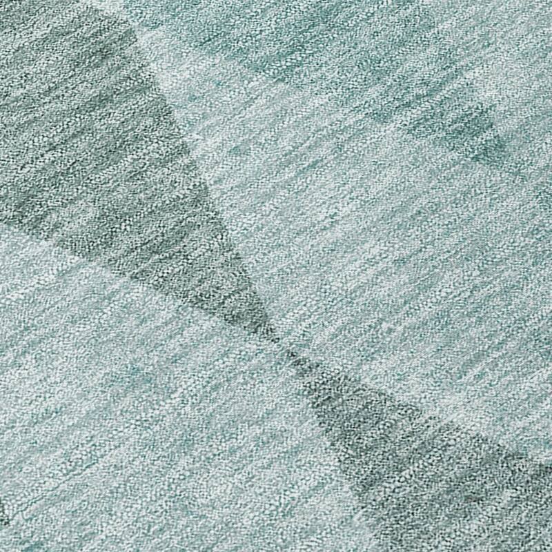 Machine Washable Indoor/ Outdoor Argyle Chantille Rug