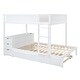 preview thumbnail 11 of 57, Full-over-Full Bunk Bed with Twin Size Trundle, Drawers and Desk