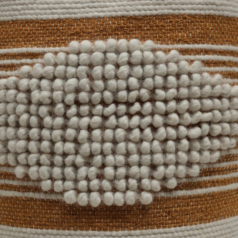Lucknow Indoor Handcrafted Cylinder Pouf by Christopher Knight Home