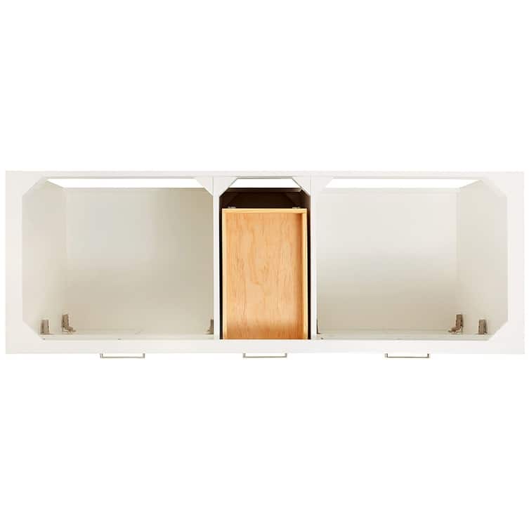 Ariel H061DWQRVO Bristol 61" Free Standing Double Rectangular Basin