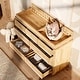 preview thumbnail 7 of 18, Rustic Solid Pine Wood 9-Drawer Dresser with Changing Top, Nursery Storage Organizer with Anti-Tip Kit, Baby Room Furniture