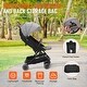 preview thumbnail 28 of 28, Carbon Steel Foldable Stroller with Recline and Footrest - 28” L x 17.3” W x 42.1” H