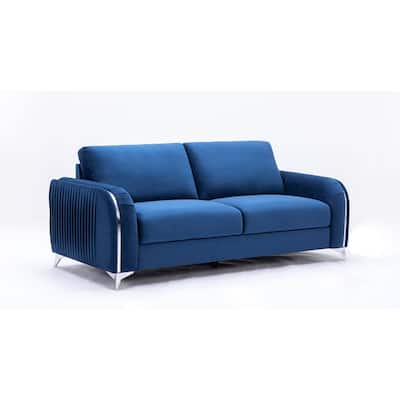 Connor Blue Sofa with Metal Leg