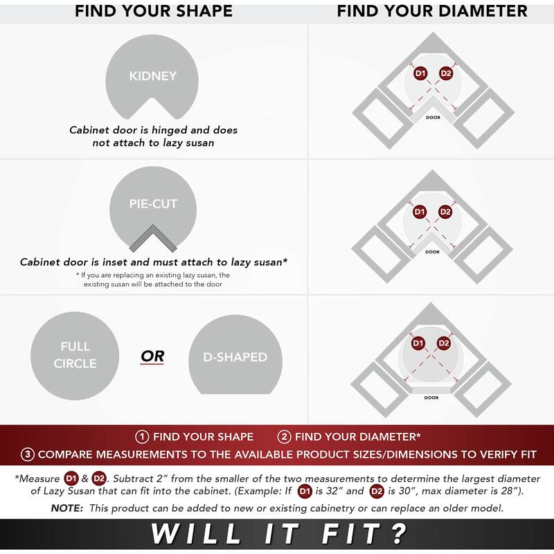 Rev-A-Shelf 4CC-401-28BS-1 Craftsman 26" Diameter Designer Solid Maple